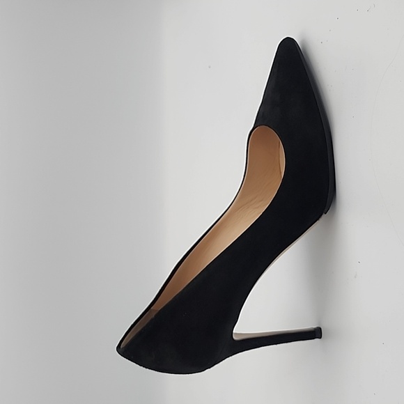 M. Gemi Shoes - M. GEMI Black Suede Stiletto Heeled Pump with Pointed-toe, size 40½